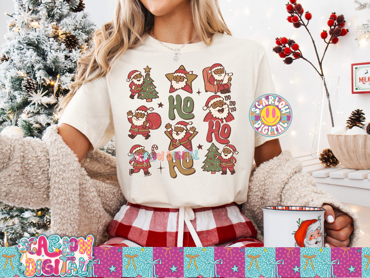 Ho Ho Ho PNG Digital Design