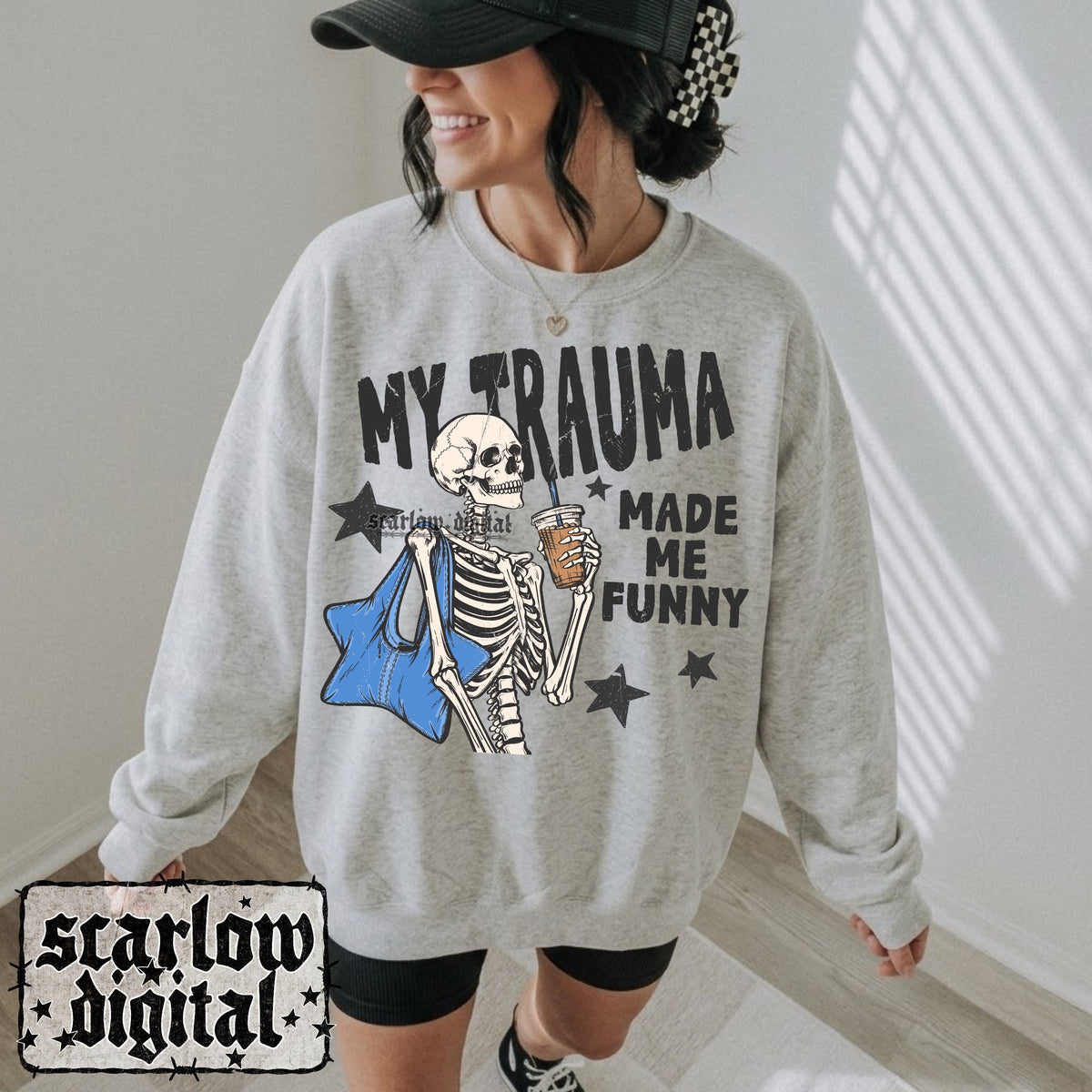 My Trauma Made Me Funny PNG Digital Design