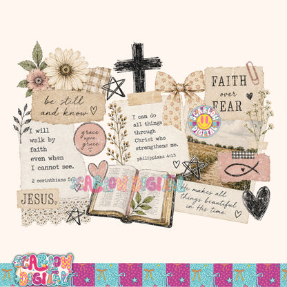 Christian Scrapbook PNG Digital Design