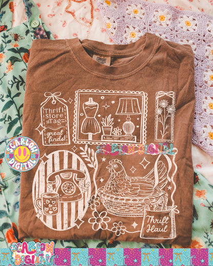 Thrift Store Goods PNG Digital Design