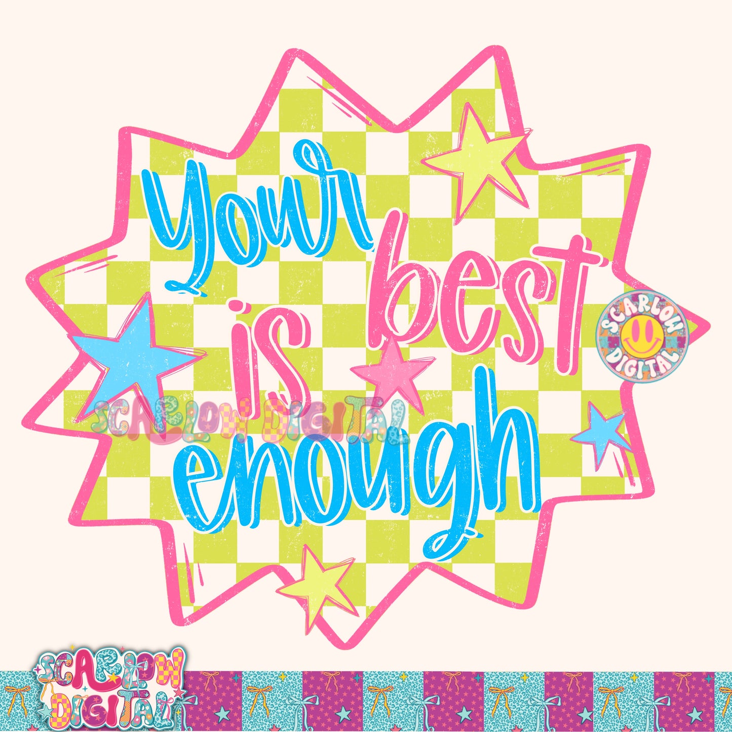 Your Best is Enough PNG Digital Design