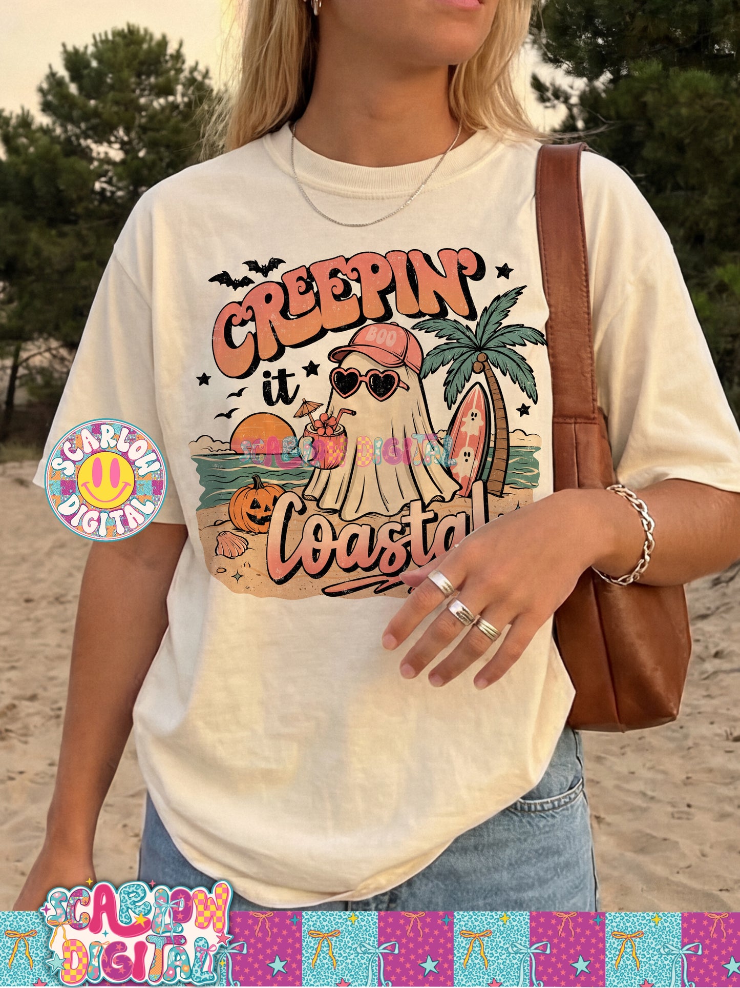Creepin' it Coastal PNG Digital Design Summerween