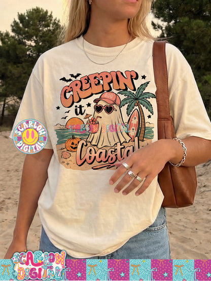 Creepin' it Coastal PNG Digital Design Summerween