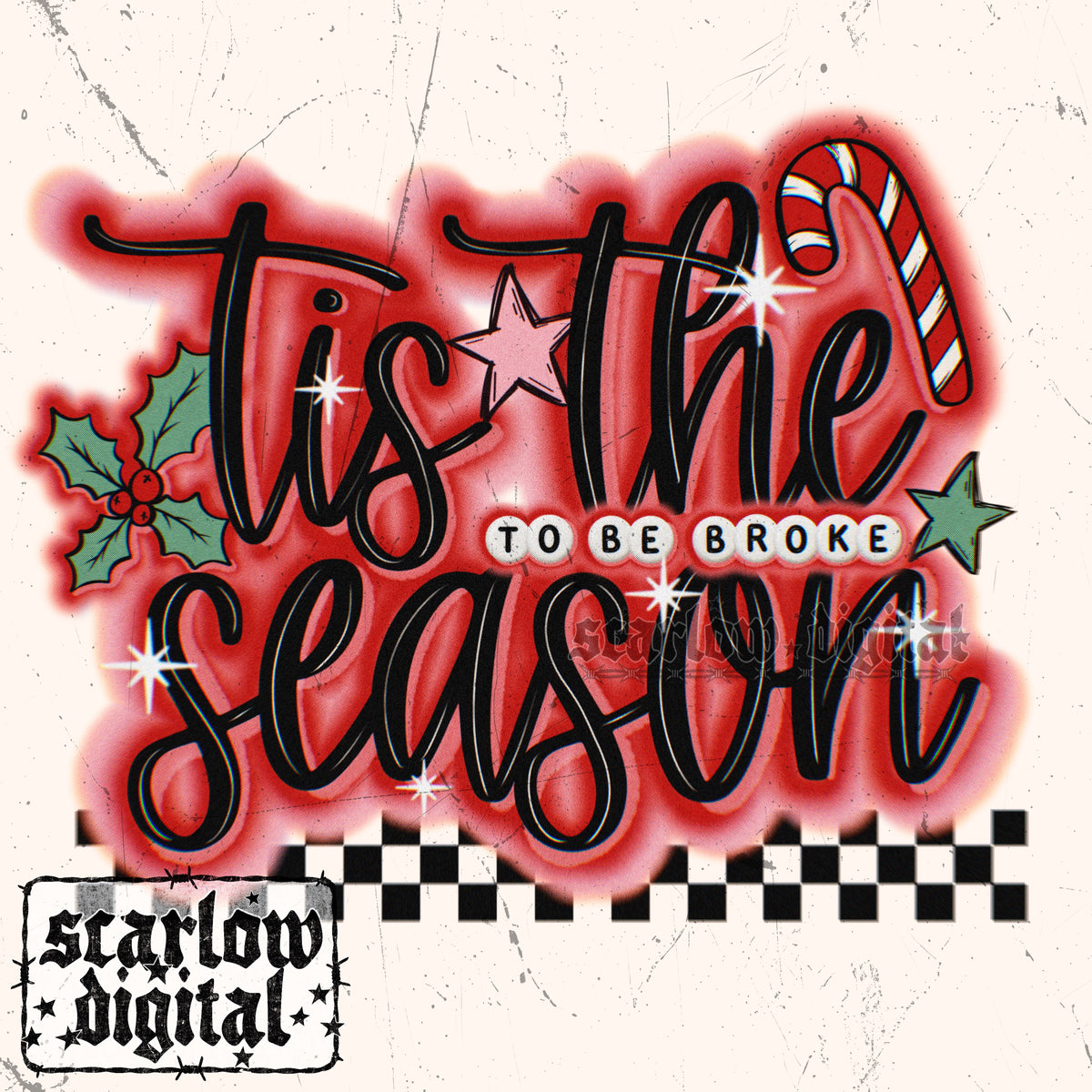 Tis the Season Christmas PNG Digital Design