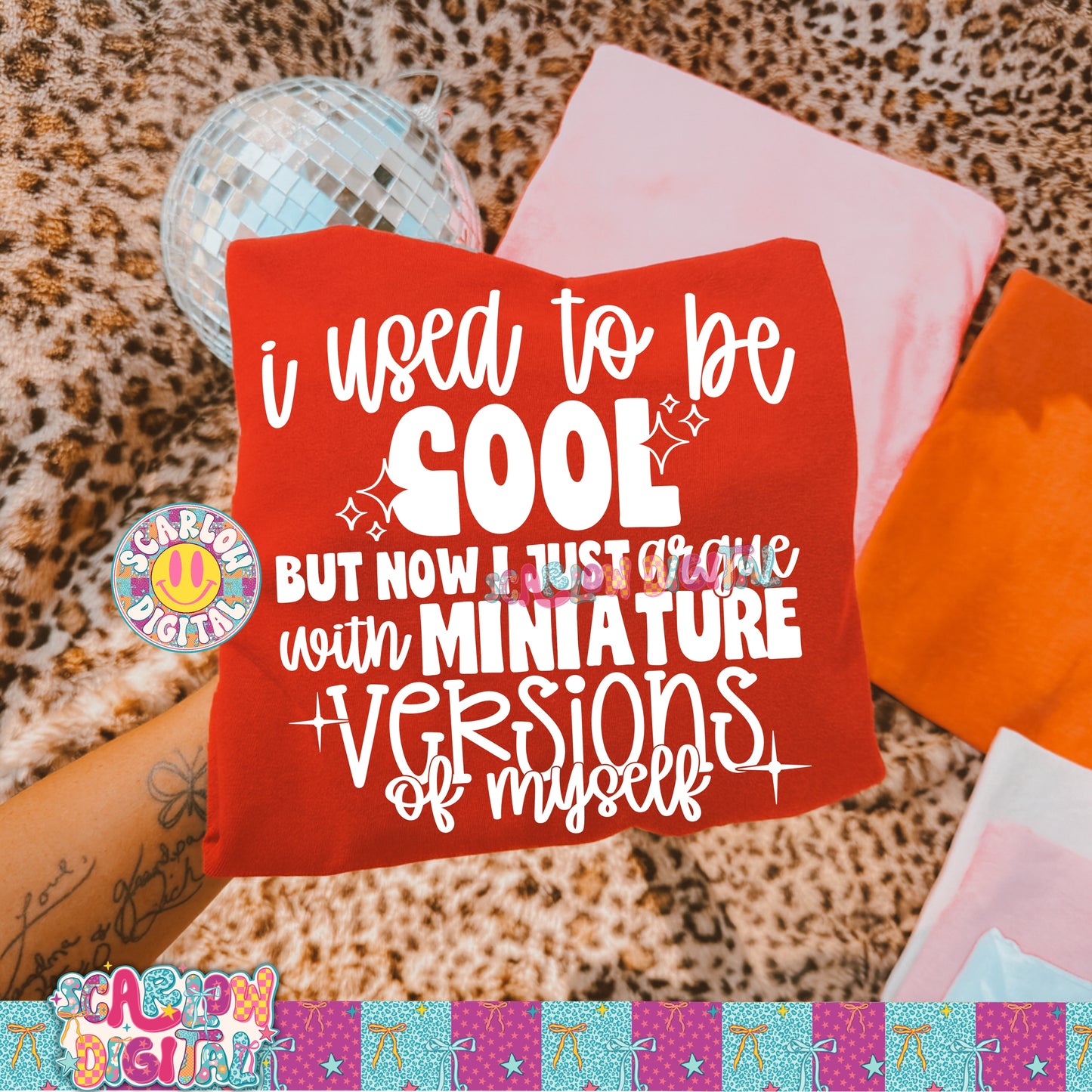 I Used to Be Cool But Now I Just Argue With Miniature Versions of Myself PNG Digital Design