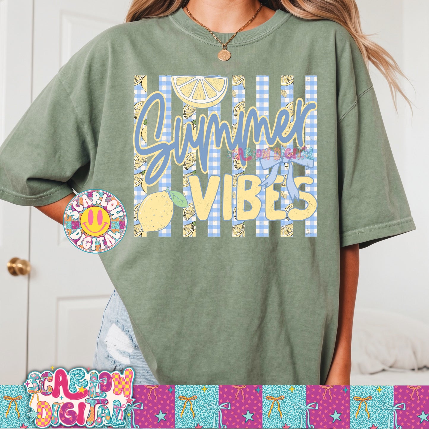 Summer Vibes PNG Digital Design