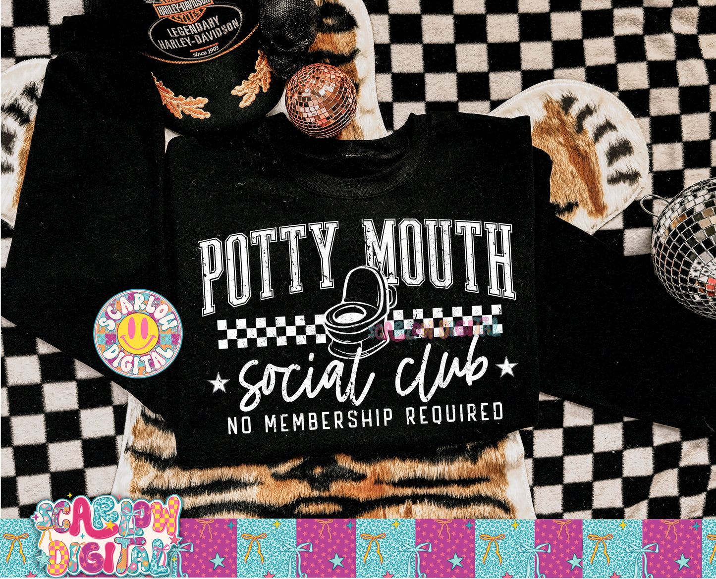 Potty Mouth Social Club PNG Digital Design