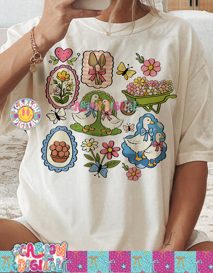 Spring Things PNG Digital Design