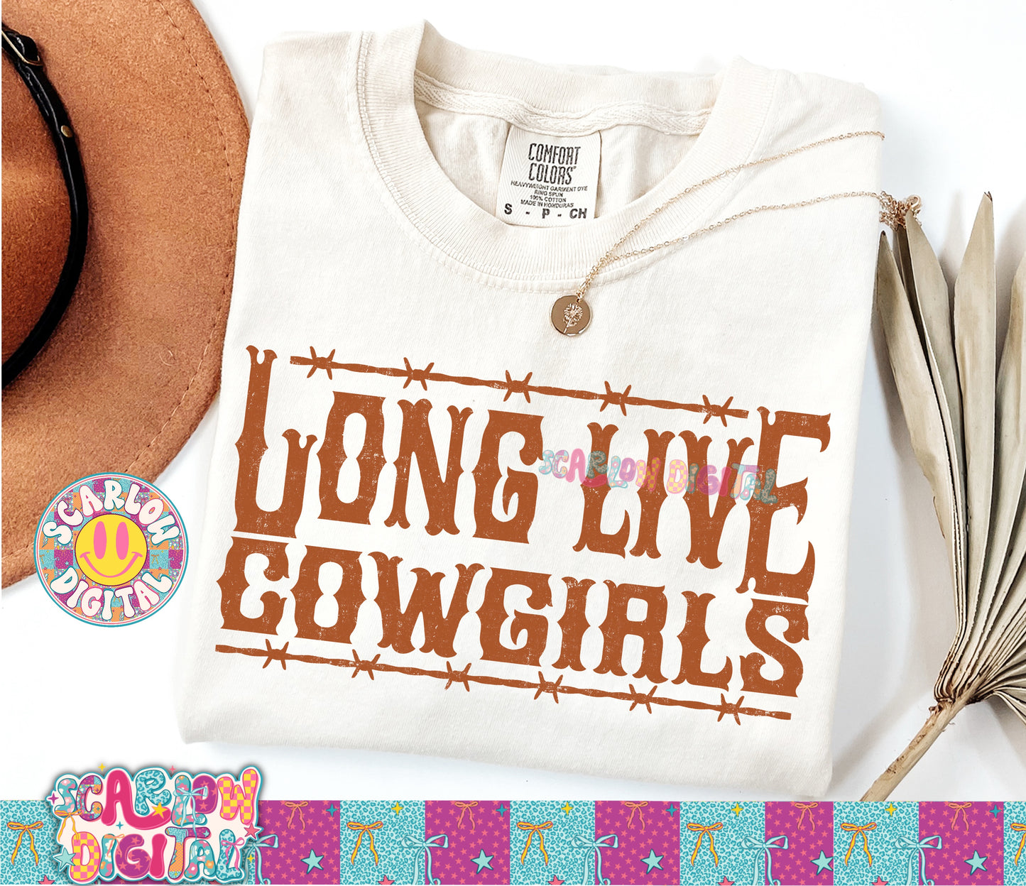 Long Live Cowgirls PNG Digital Design