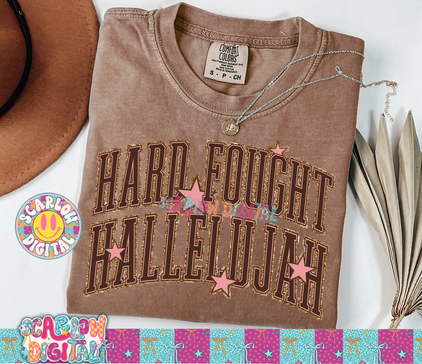 Hard Fought Hallelujah PNG Digital Design