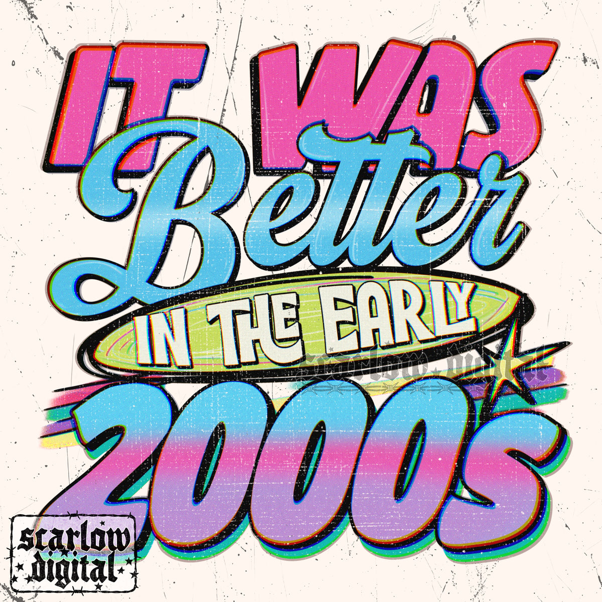 It Was Better in the 2000s PNG Digital Design