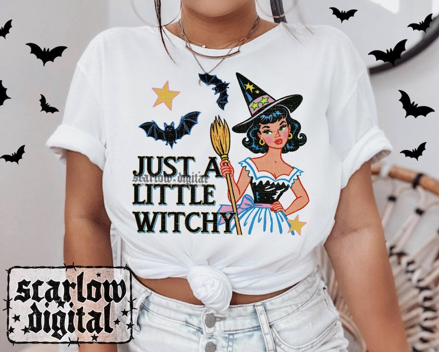 Just a Little Witchy PNG Digital Design