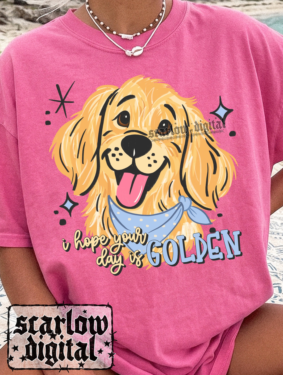 I Hope Your Day is Golden PNG Digital Design