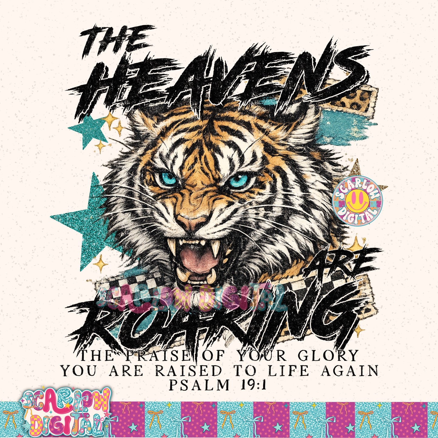 The Heavens Are Roaring PNG Digital Design