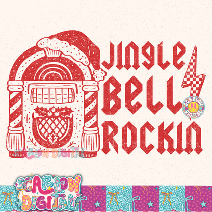 Jingle Bell Rockin PNG Digital Design