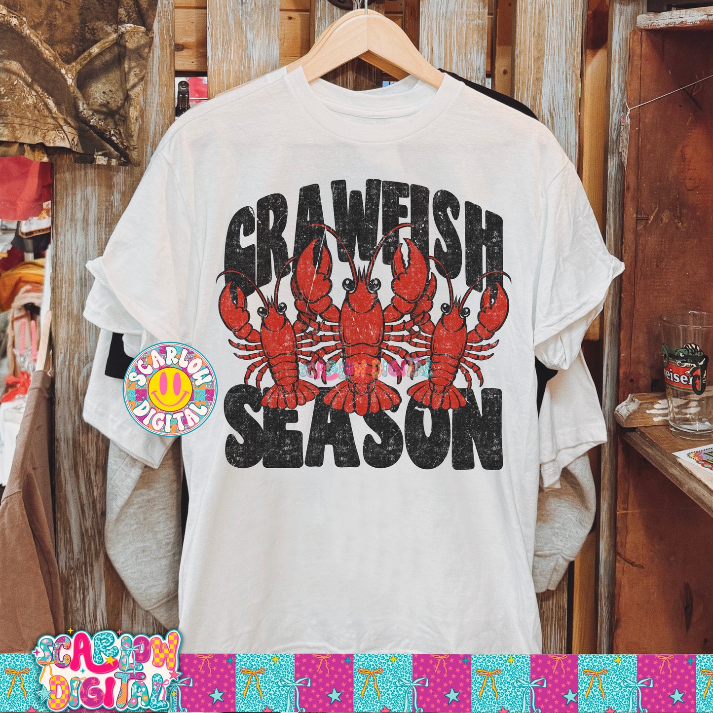 Crawfish Season PNG Digital Design