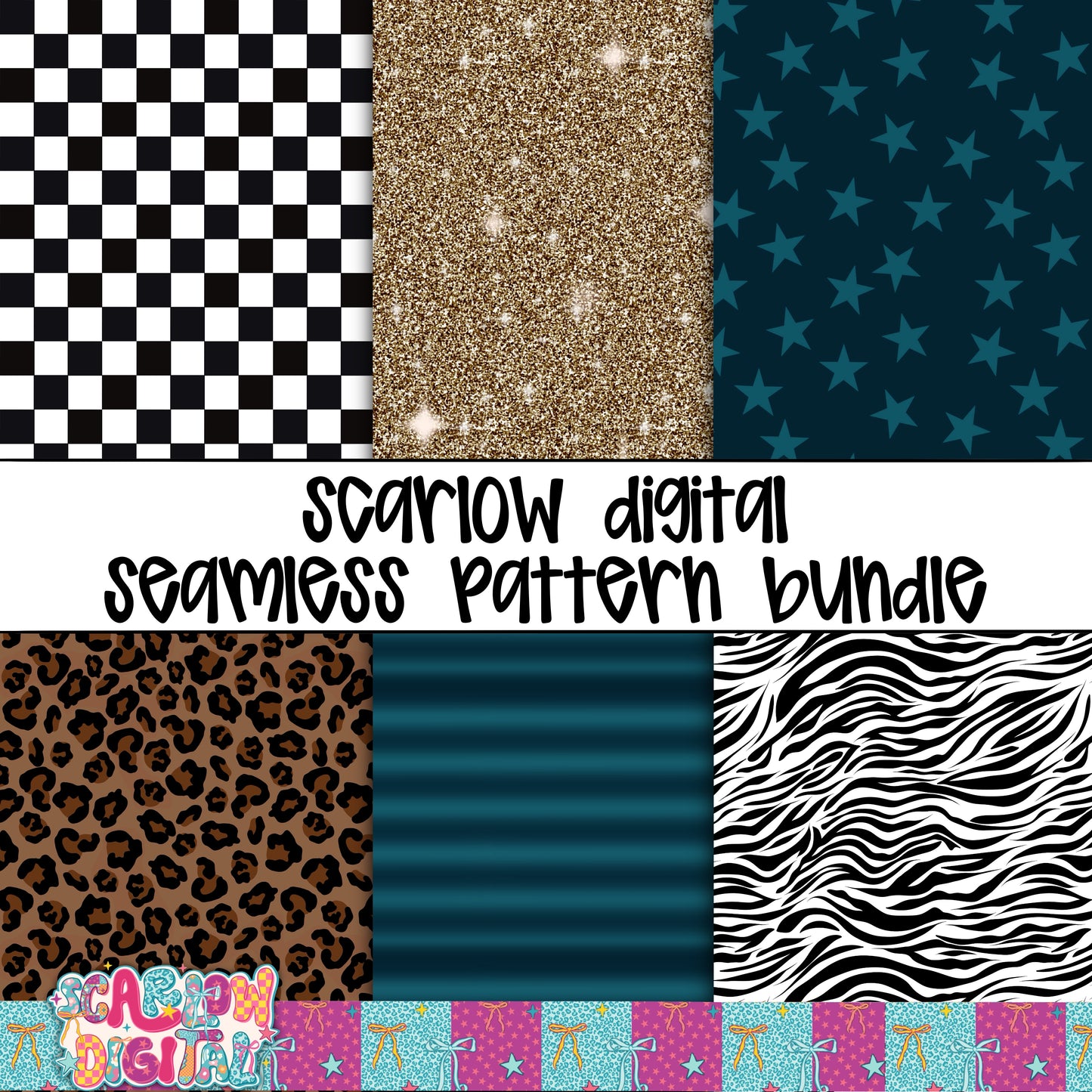 Edgy Seamless Pattern Bundle Digital Design