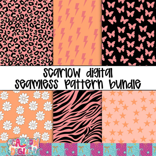Boho Seamless Pattern Bundle Digital Design