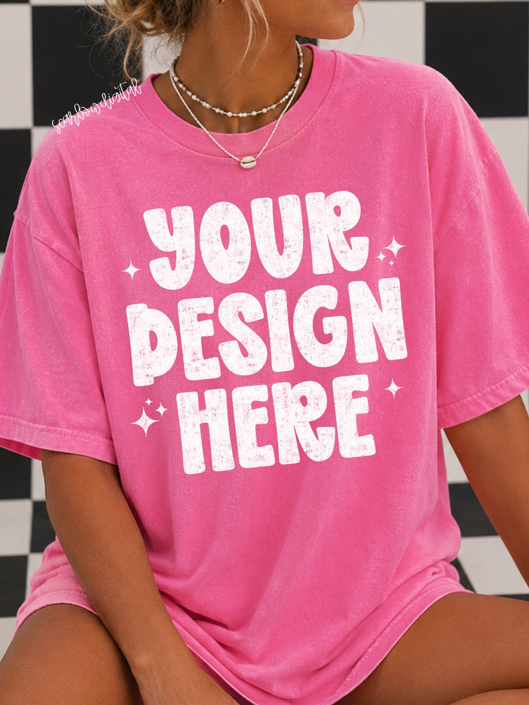 Crunchberry Comfort Colors Unisex Garment-Dyed Heavyweight T-Shirt 1717 Mockup