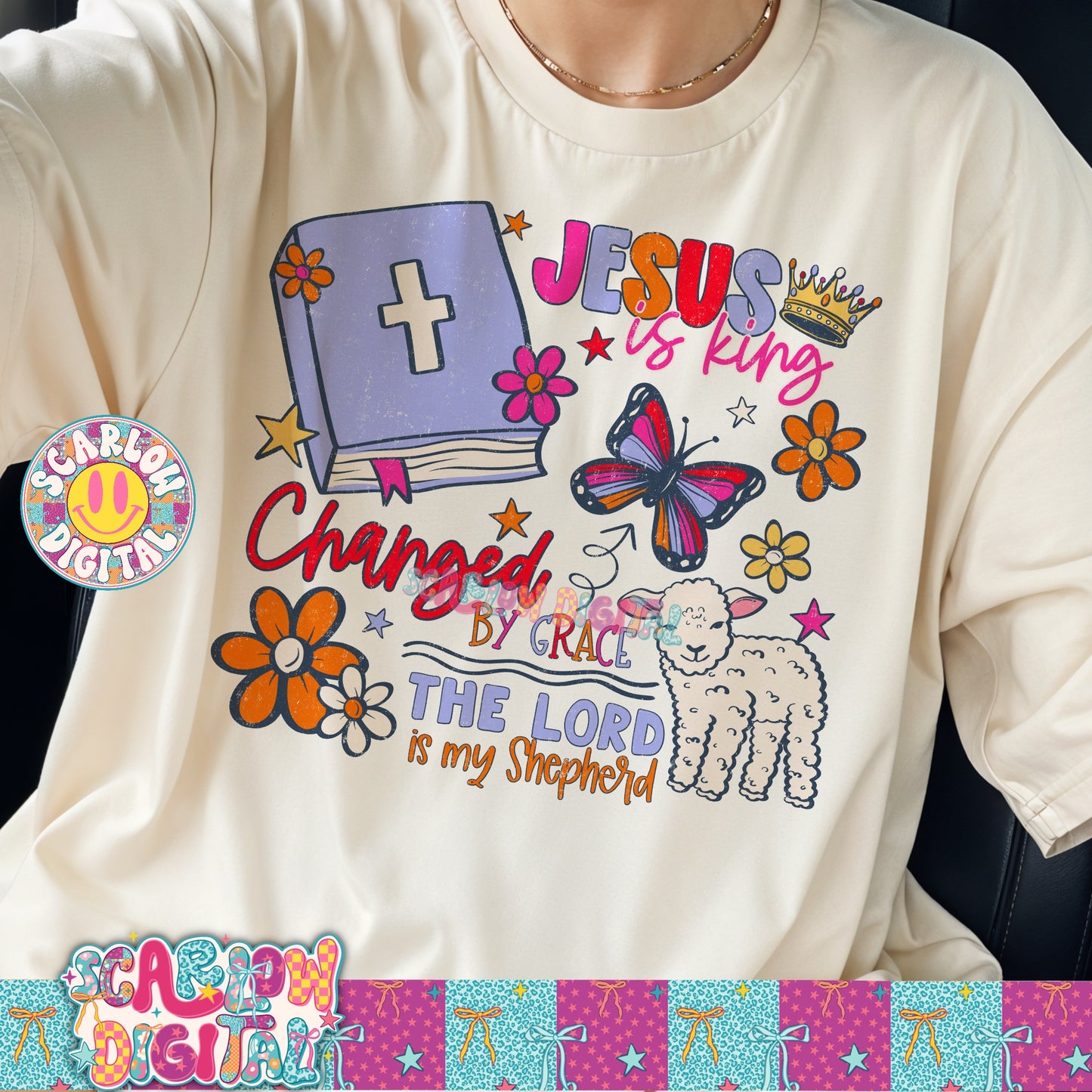Jesus is King PNG Digital Design
