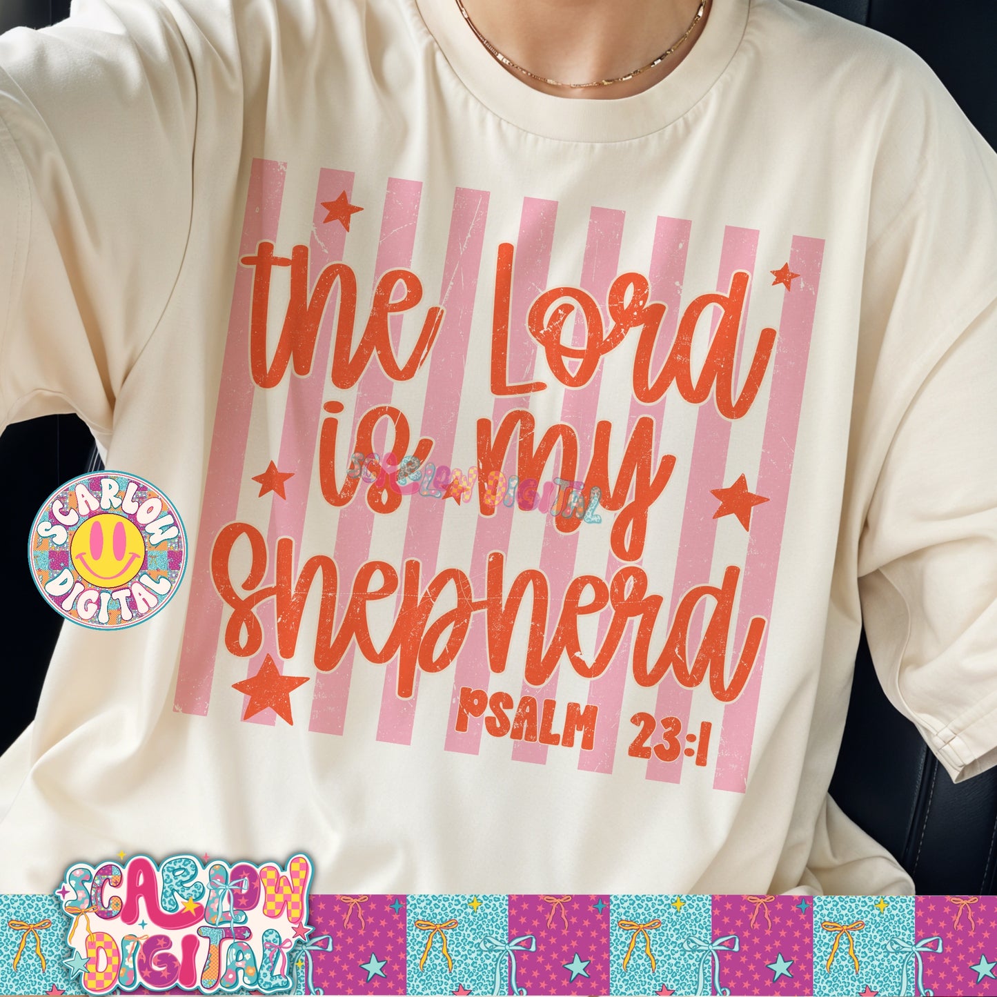 The Lord is My Shepherd PNG Digital Design