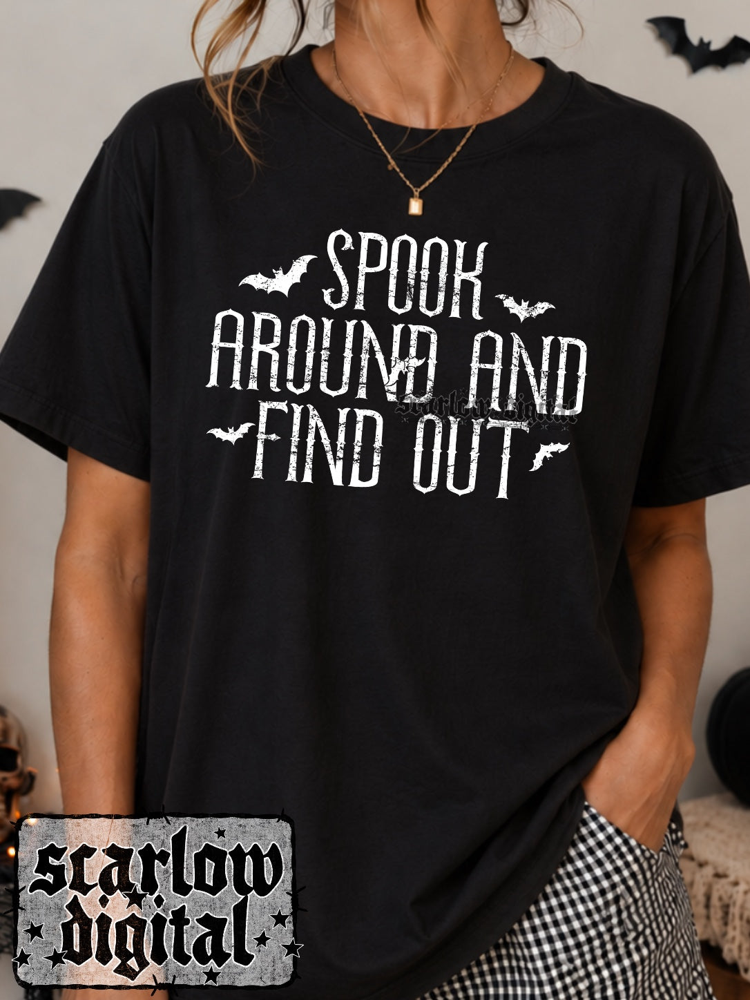 Spook Around and Find Out PNG Digital Design