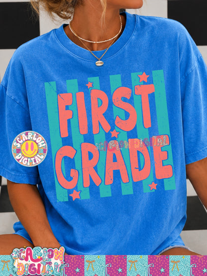 First Grade PNG Digital Design Back to School