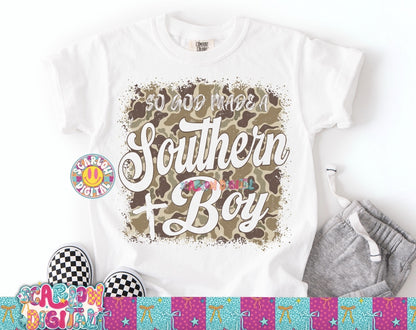 So God Made a Southern Boy PNG Digital Design