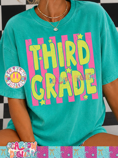 Third Grade PNG Digital Design Back to School
