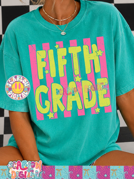 Fifth Grade PNG Digital Design Back to School