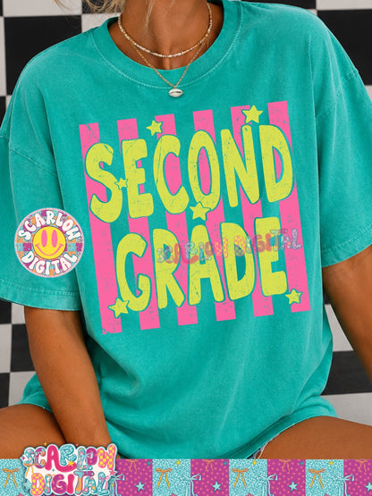 Second Grade PNG Digital Design Back to School