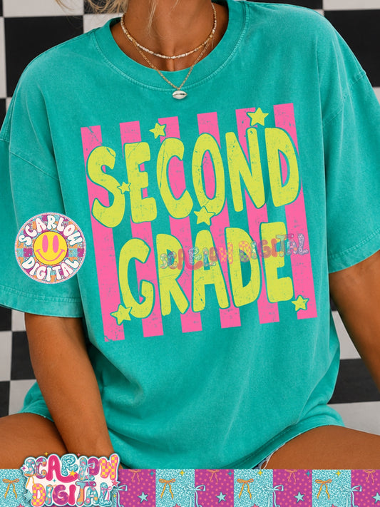 Second Grade PNG Digital Design Back to School