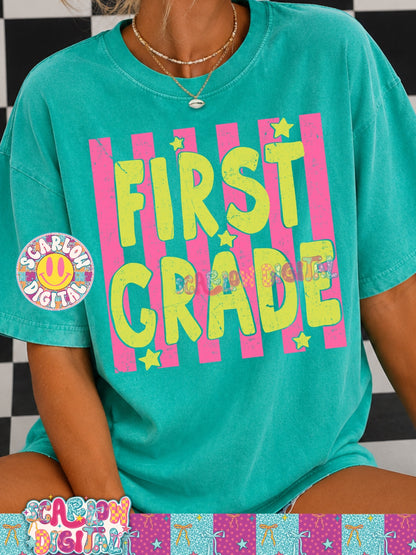 First Grade PNG Digital Design Back to School