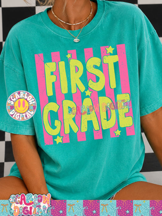 First Grade PNG Digital Design Back to School