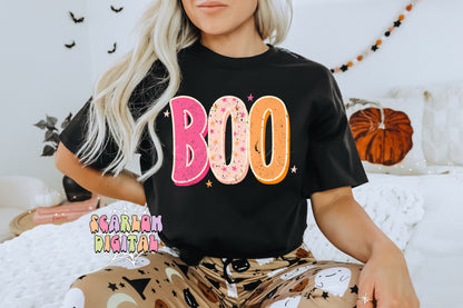 Boo PNG-Halloween Sublimation Digital Design Download-girl halloween png, preppy png, spooky season png, fall png, little girl png designs