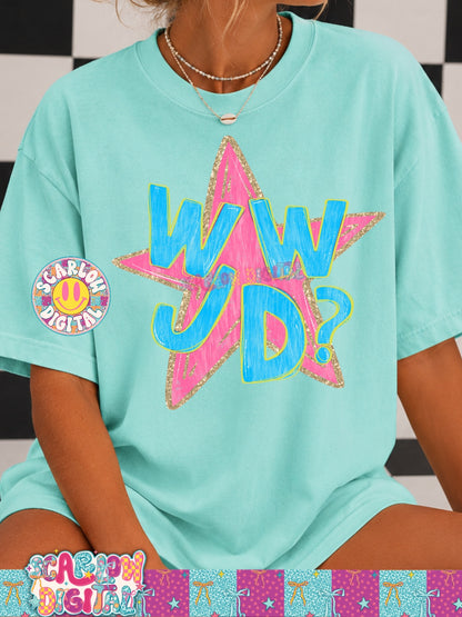 WWJD: What Would Jesus Do PNG Digital Design