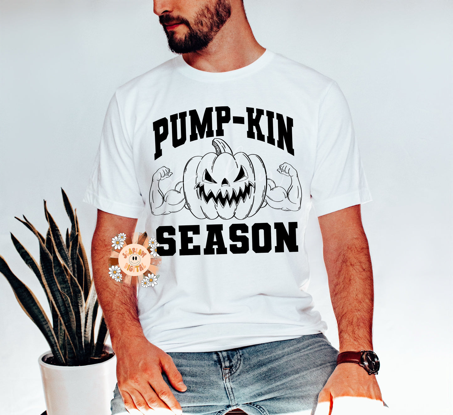 Pump-Kin Season SVG-Halloween Cricut Cut File Digital Design Download-svg for men, mens halloween svg, gym svg, working out svg, lifting svg