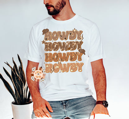 Howdy Daddy PNG-Western Sublimation Digital Design Download-cowboy dad png, cowgirl dad png, country dad png, boho dad png, retro dad png