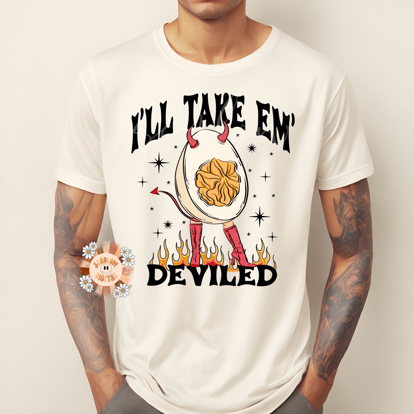 I'll Take 'Em Deviled PNG-Thanksgiving Sublimation Digital Design Download-deviled eggs png, png for men, mens png designs, funny png design