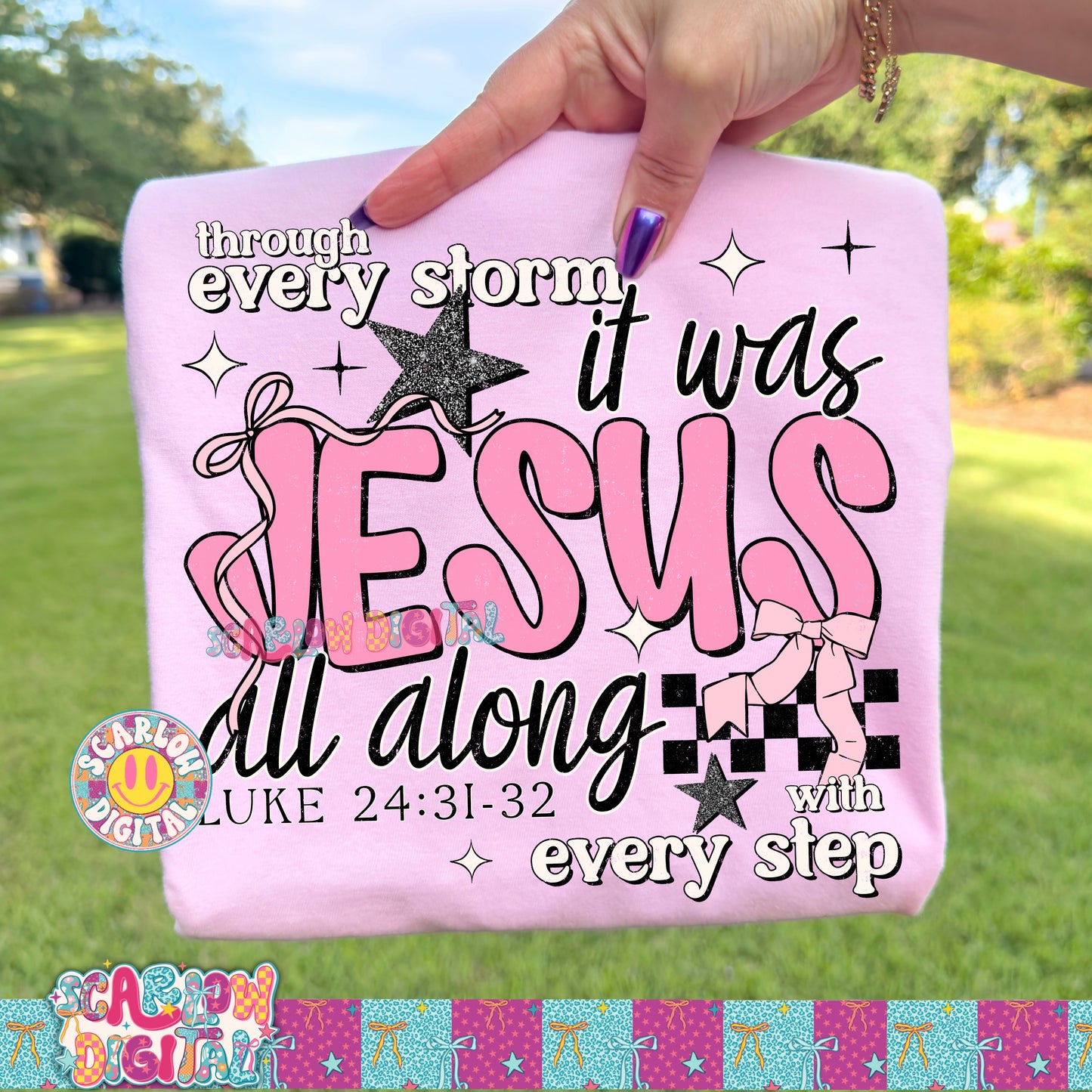 It Was Jesus All Along PNG Digital Design