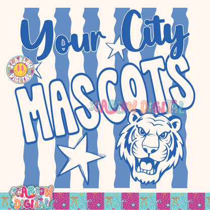 Blue Mascot Custom Design  - REVIEW DESCRIPTION BEFORE PURCHASING