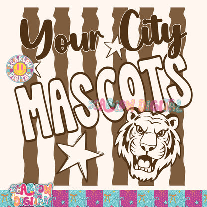 Brown Mascot Custom Design  - REVIEW DESCRIPTION BEFORE PURCHASING
