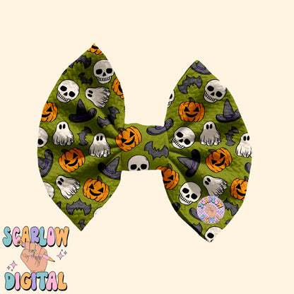 Halloween Seamless Pattern Digital Design Download, pumpkin seamless, jack o lantern seamless, skull seamless, witch seamless, fall seamless