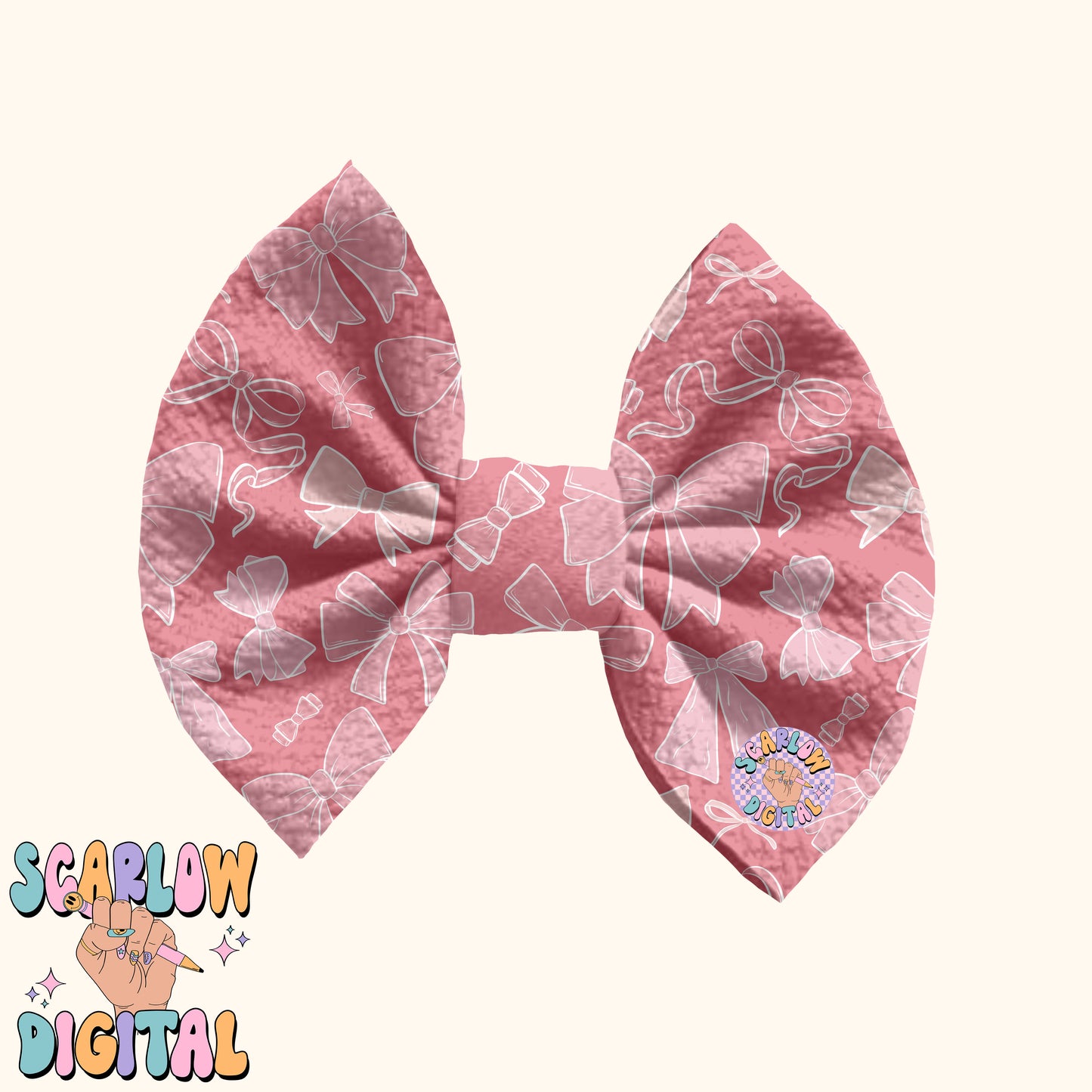 Dainty Bows Seamless Pattern-Coquette Sublimation Digital Design Download-frilly seamless file, girly seamless pattern, simple seamless