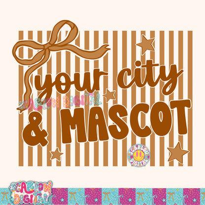 Burnt Orange Mascot Custom Design  - REVIEW DESCRIPTION BEFORE PURCHASING