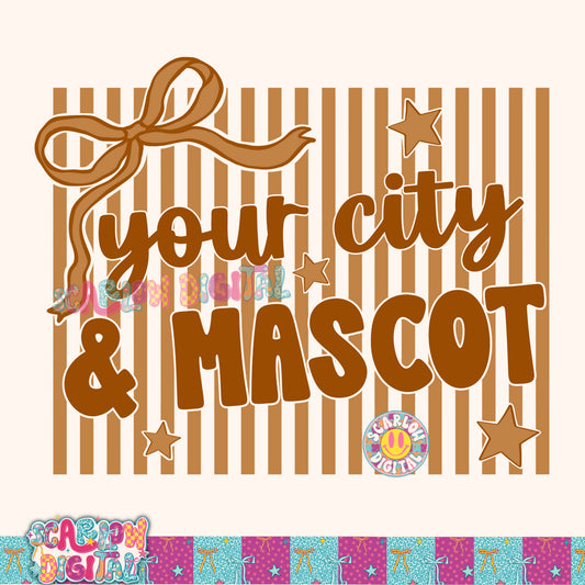 Burnt Orange Mascot Custom Design  - REVIEW DESCRIPTION BEFORE PURCHASING