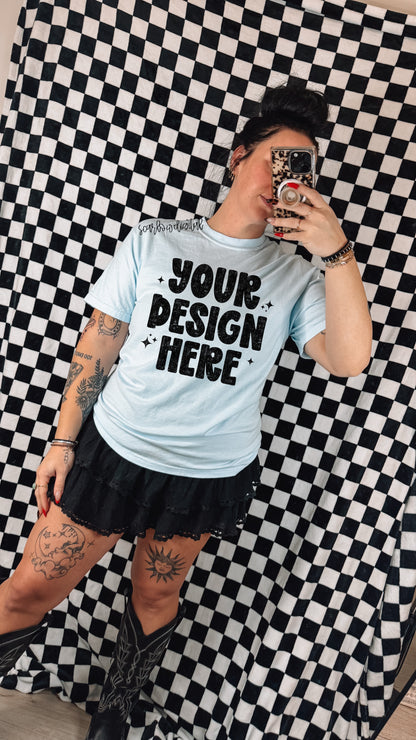 ✨ NEW NEW NEW ✨ Chambray Comfort Colors Unisex Garment-Dyed Heavyweight T-Shirt 1717 Mockup