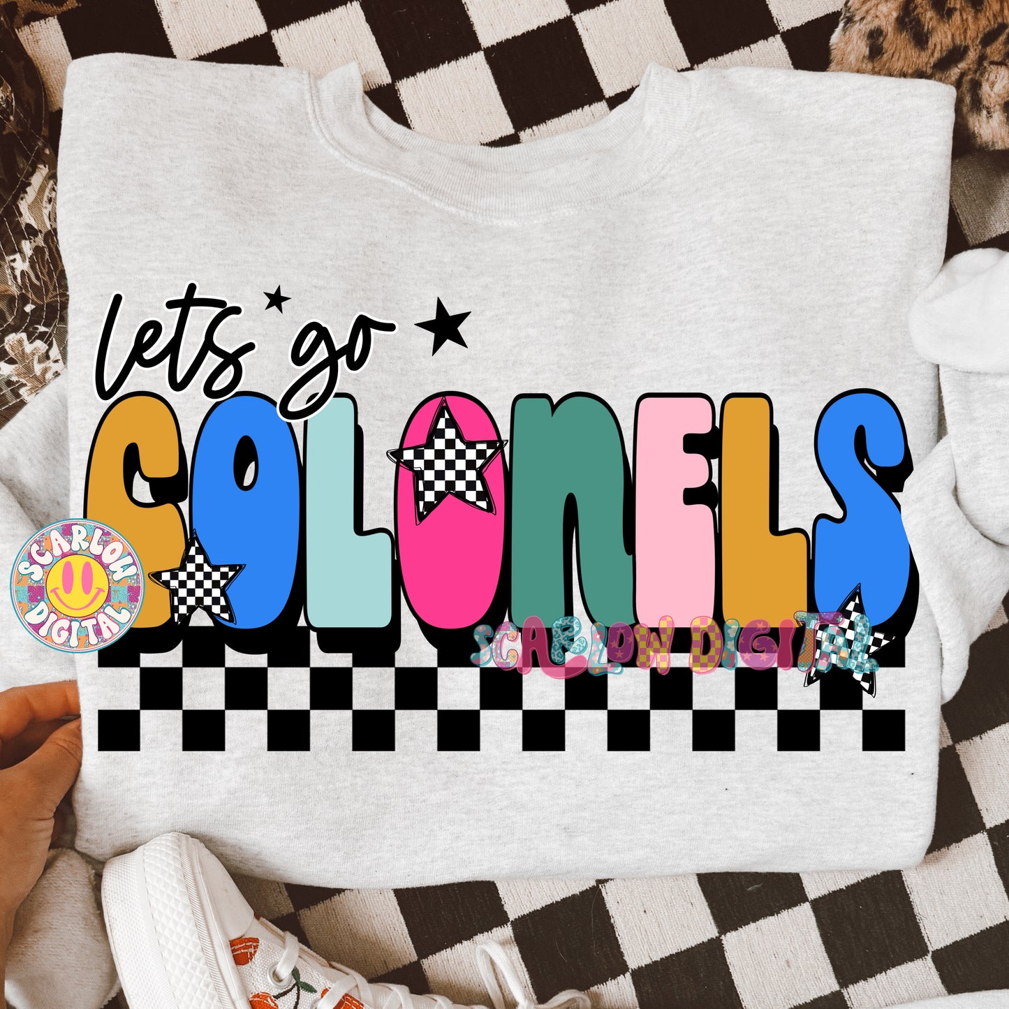 Let's Go Colonels PNG Digital Design