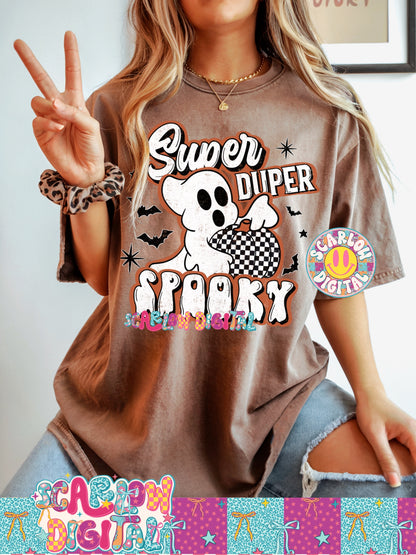 Super Duper Spooky PNG Digital Design