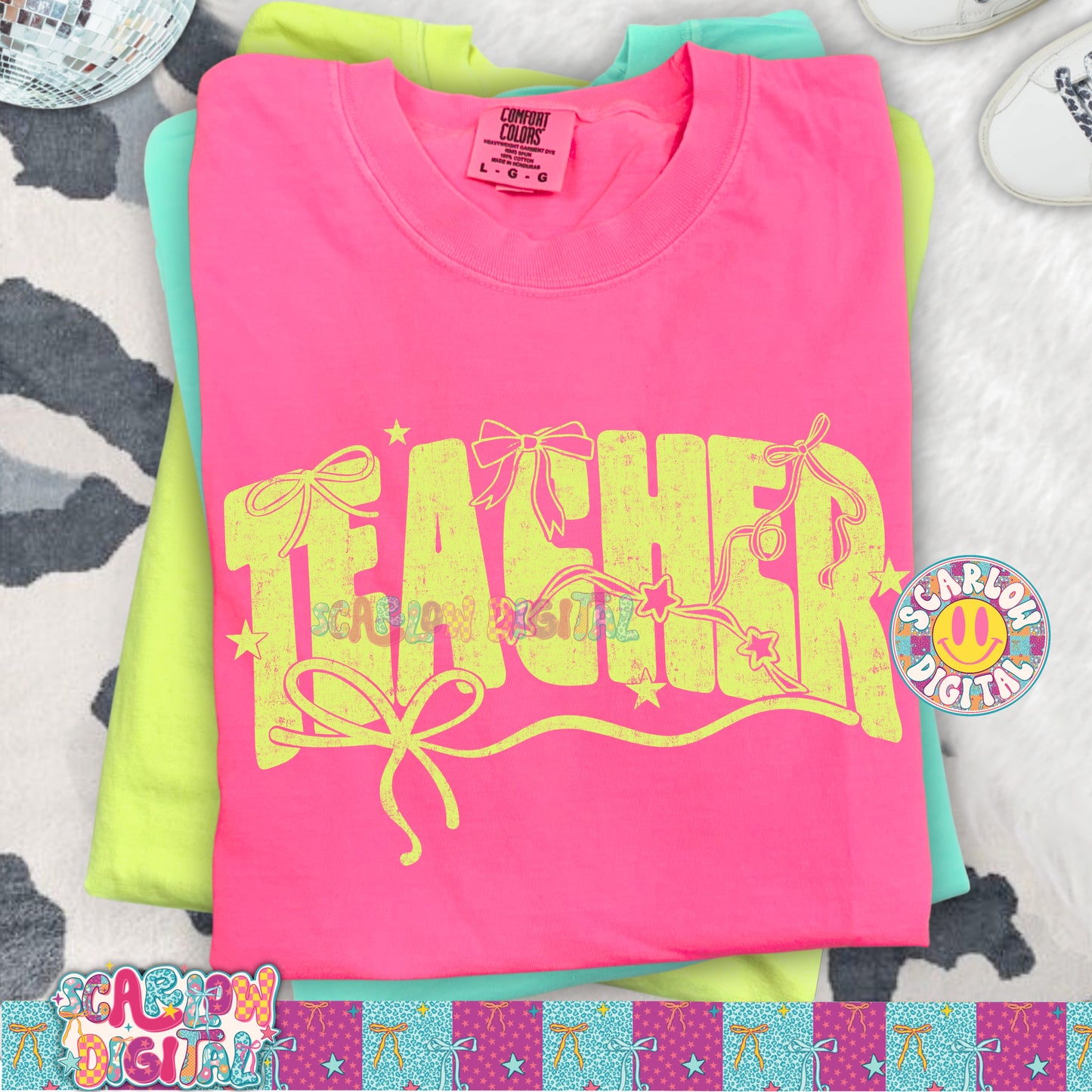 Teacher Bows PNG Digital Design